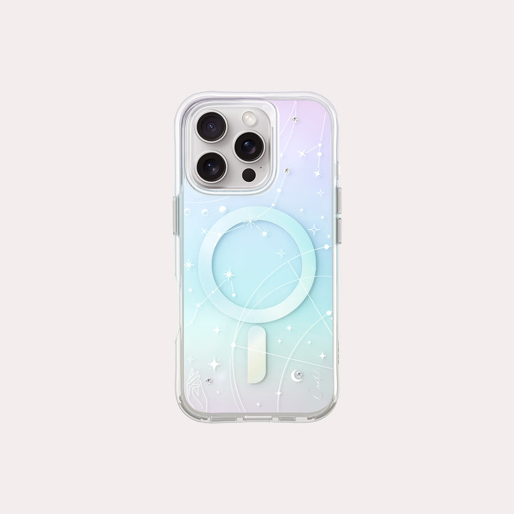 CELEST brings the comos to you. The iPhone 16 Pro case available in iridescent color