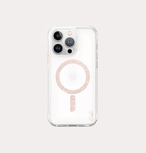 Glace iPhone 15 Pro RoseGold MagClick case