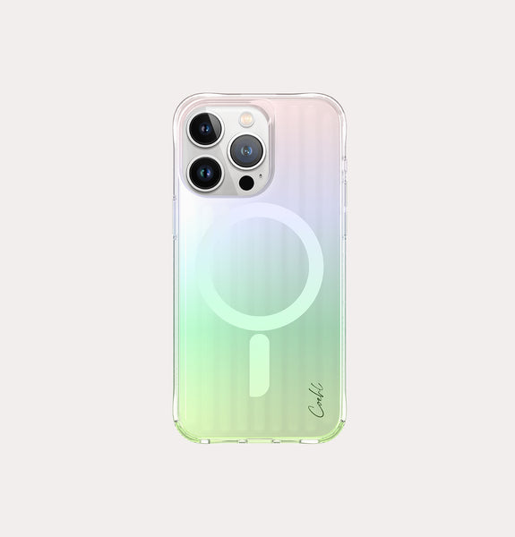 Linear Iridescent iPhone 15 Pro MagClick Case