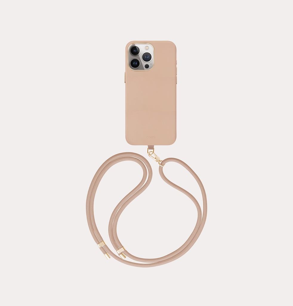 Muse iPhone 15 Pro Pink Strap Case