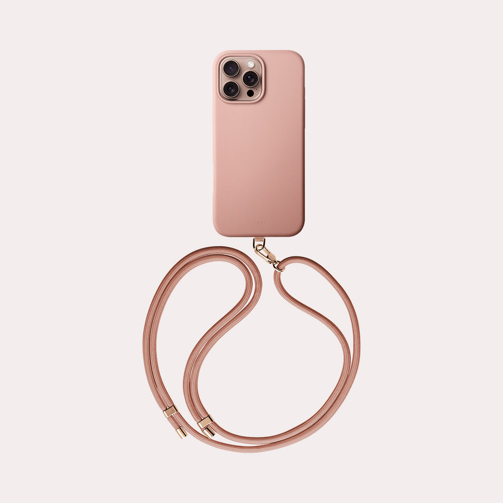 CRÈME, the iPhone 16 Pro Max case crafted from premium liquid silicone, now available in ballet pink color