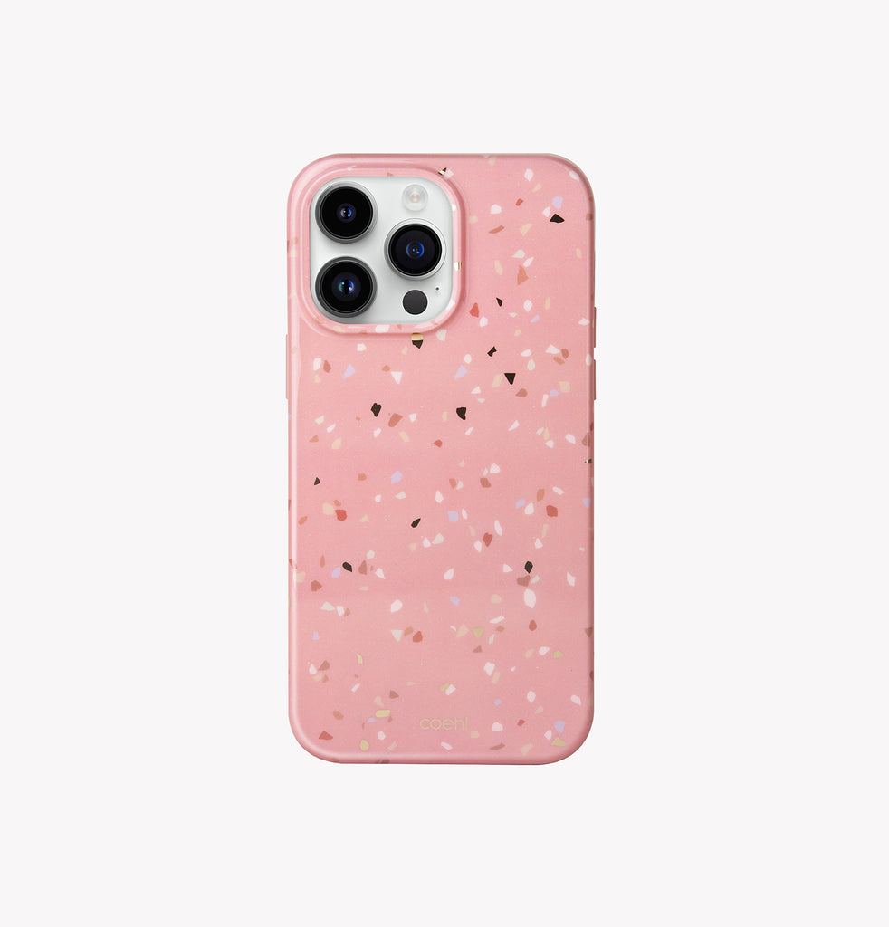 Terrazzo iPhone 14 Pro Max Pink Case